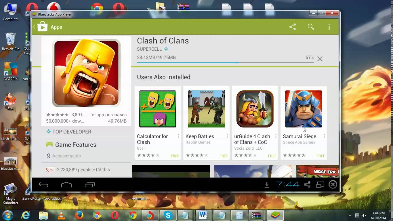 Install Clash of Clans for PC Computer Download Windows 7/8 Guide