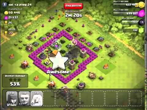 Clash of Clans Attack Strategy Guide Giants and Healers How to Get RICH