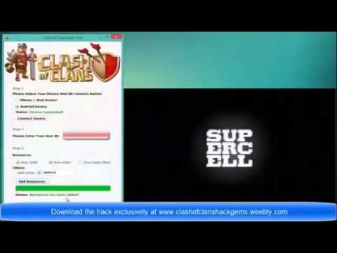 Clash of Clans Gem Cheat Hack for iPhone, Android, iPod, PC FREE To Download!